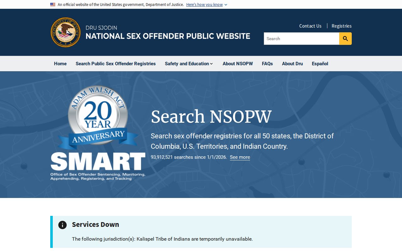 National cross-state sex offender registry search used with Winkler County checks